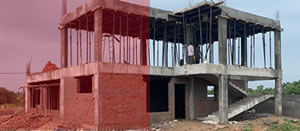 Construcción de casas de vivienda